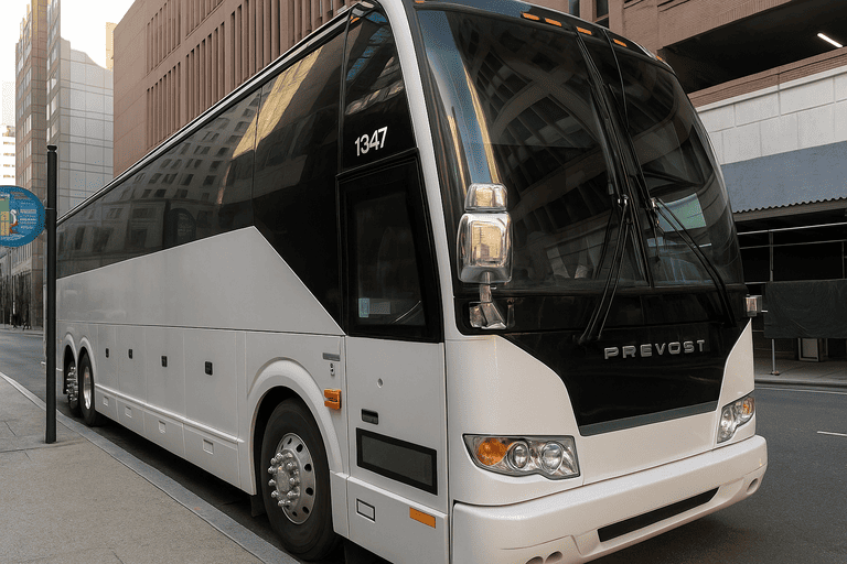 a Gresham Minibus Company coach bus