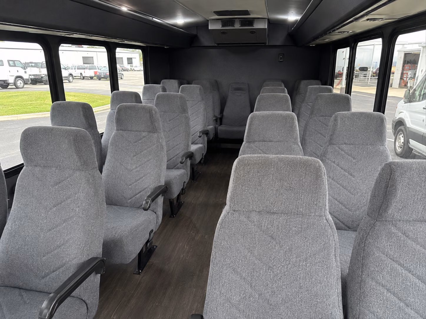 gresham 18 passenger minibus interior