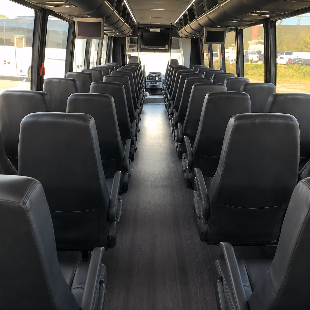 gresham 25 passenger minibus inside