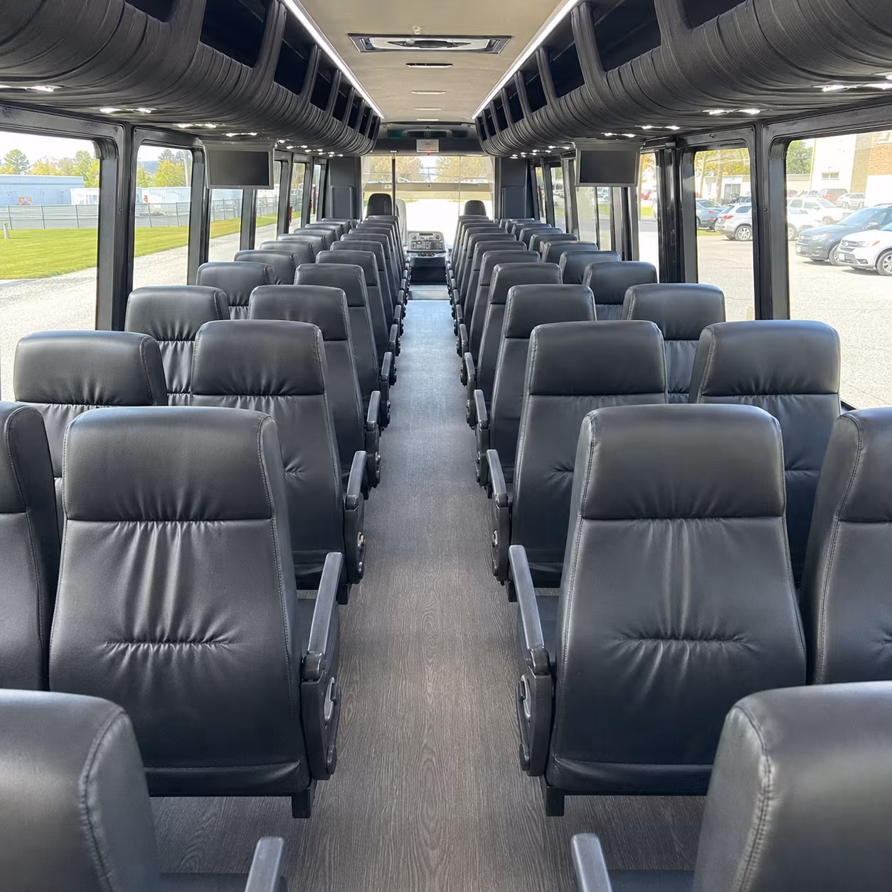 gresham 28 passenger minibus inside