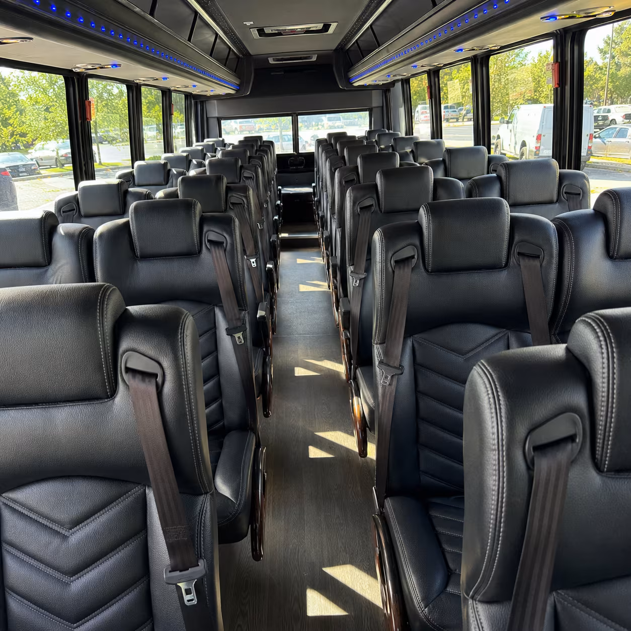 gresham 28 passenger minibus interior
