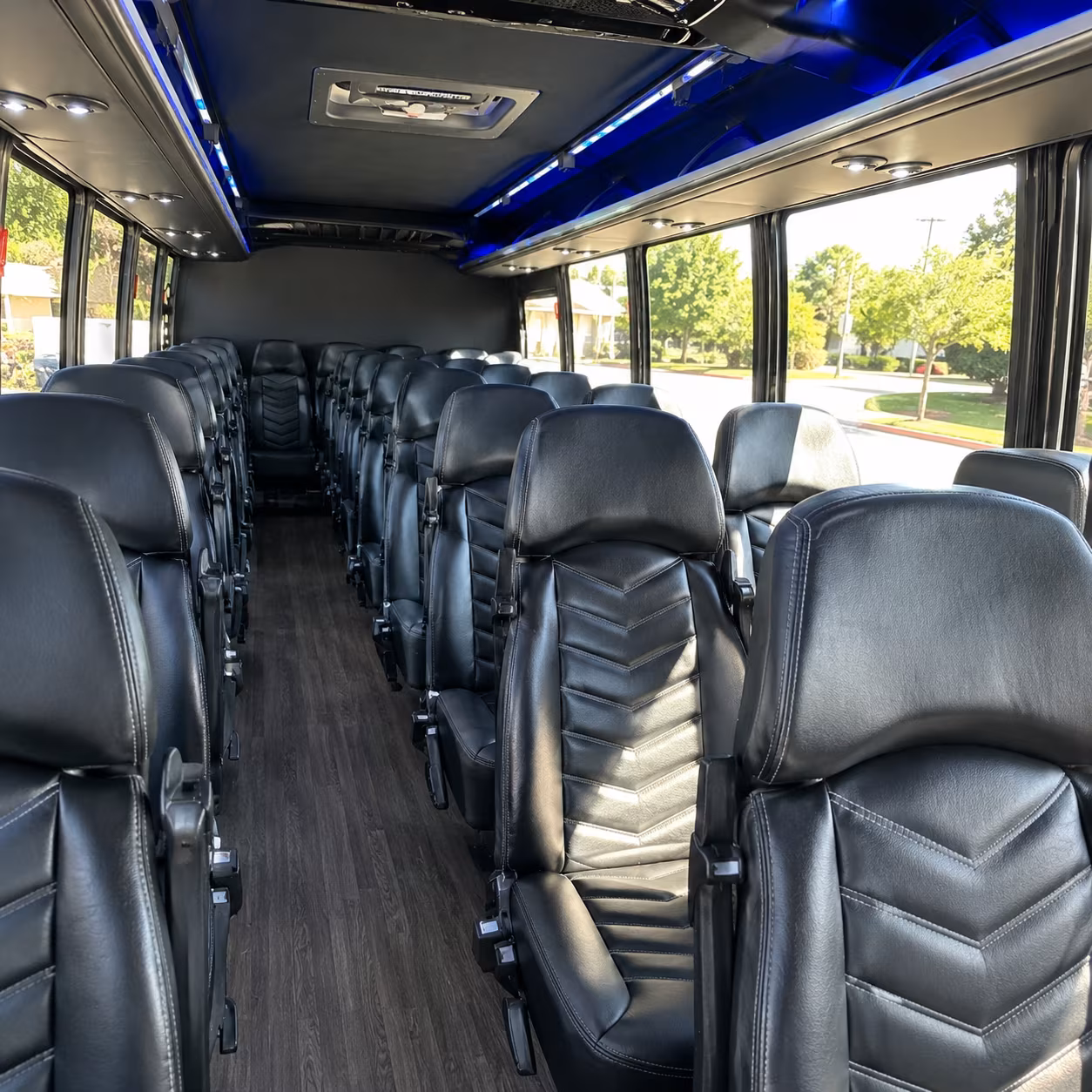 gresham 30 passenger minibus interior