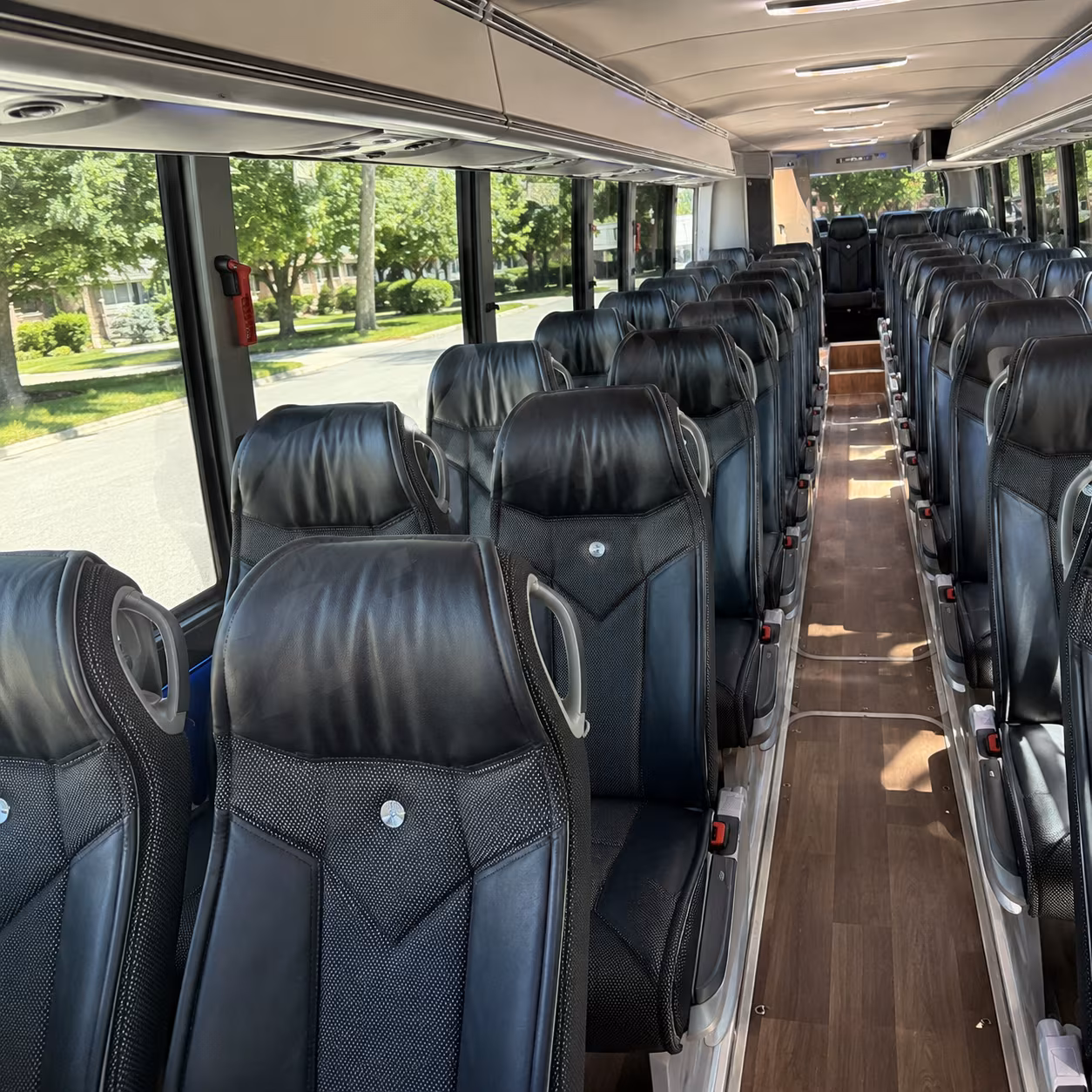 gresham 40 passenger charter bus inside