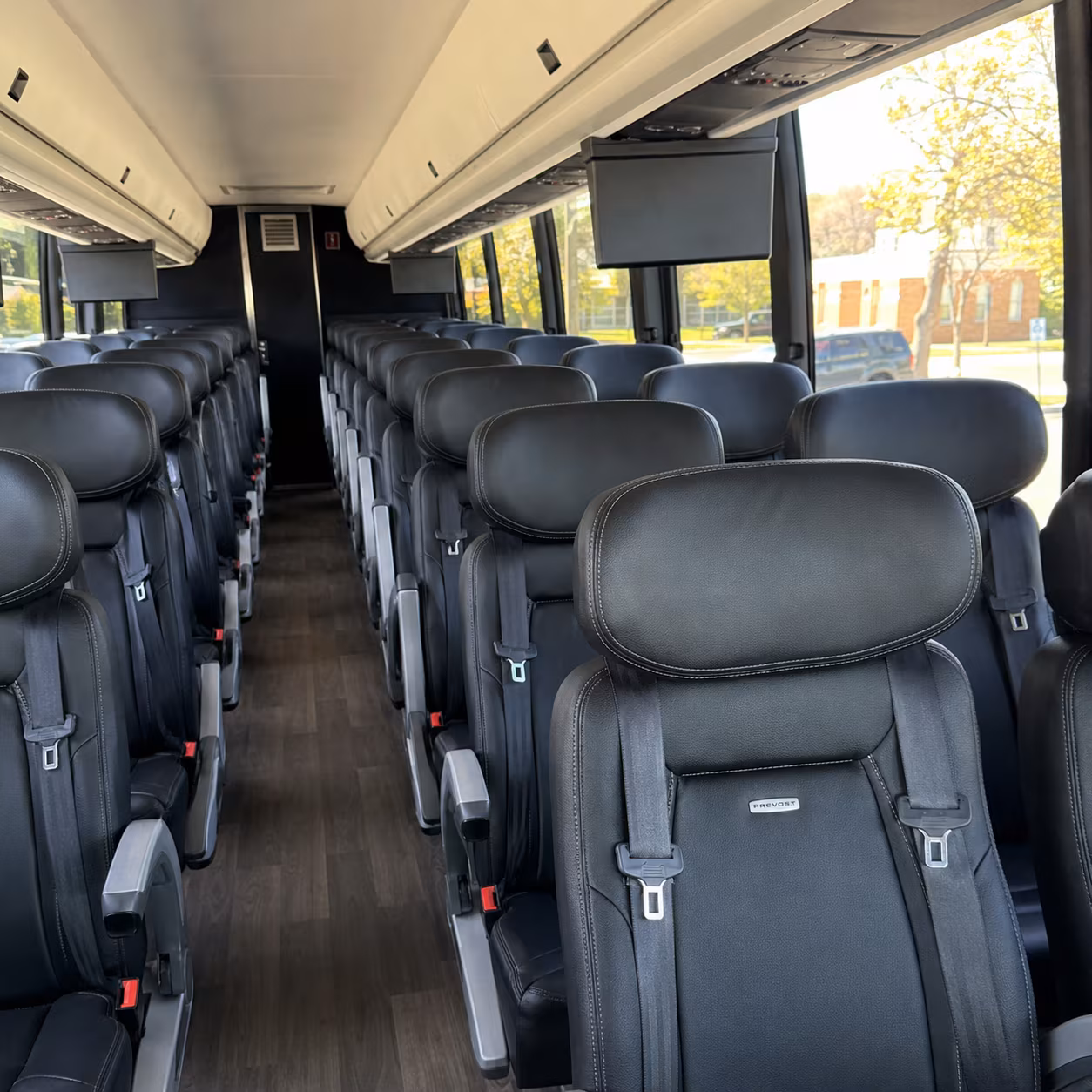gresham 45 passenger charter bus inside