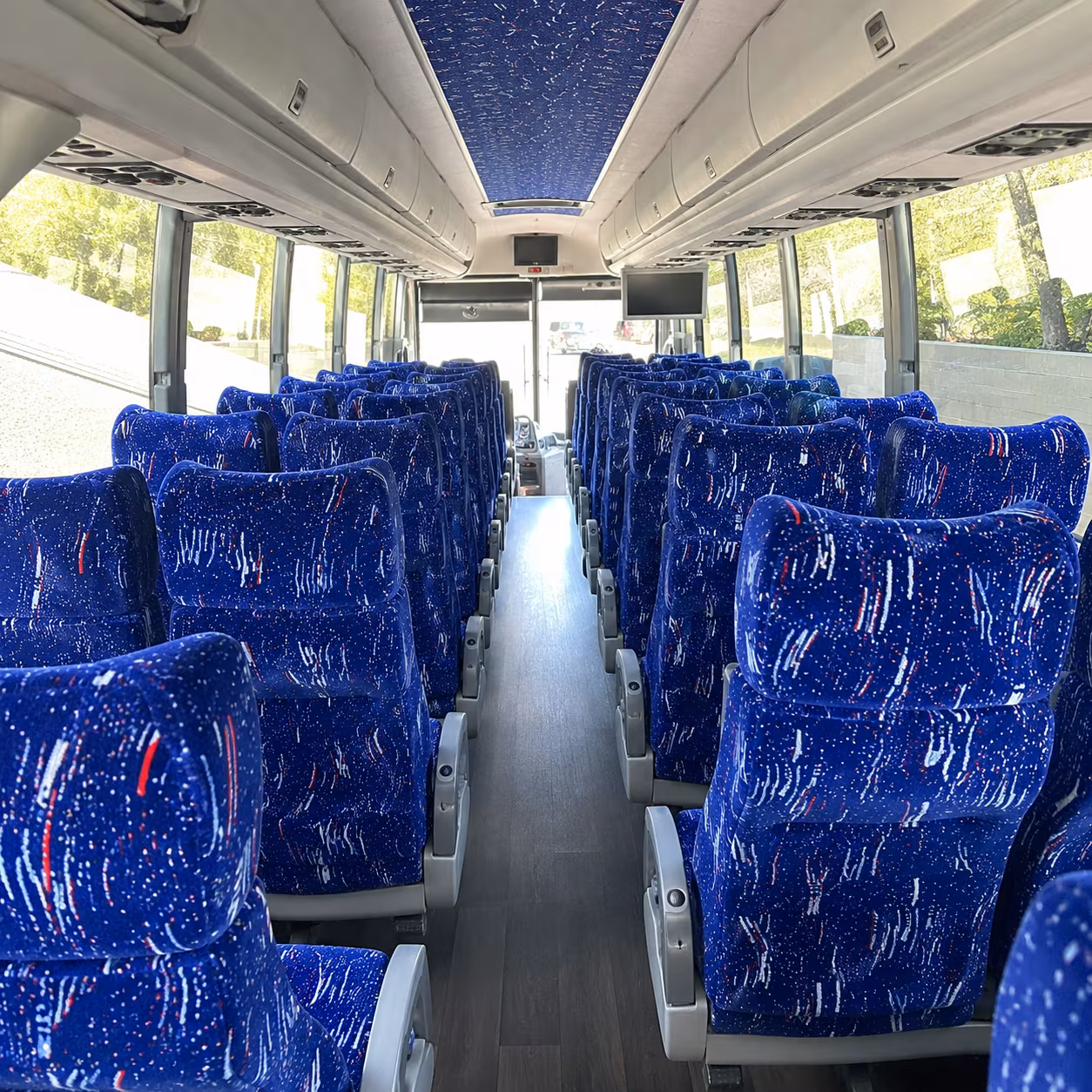 gresham 50 passenger charter bus interior