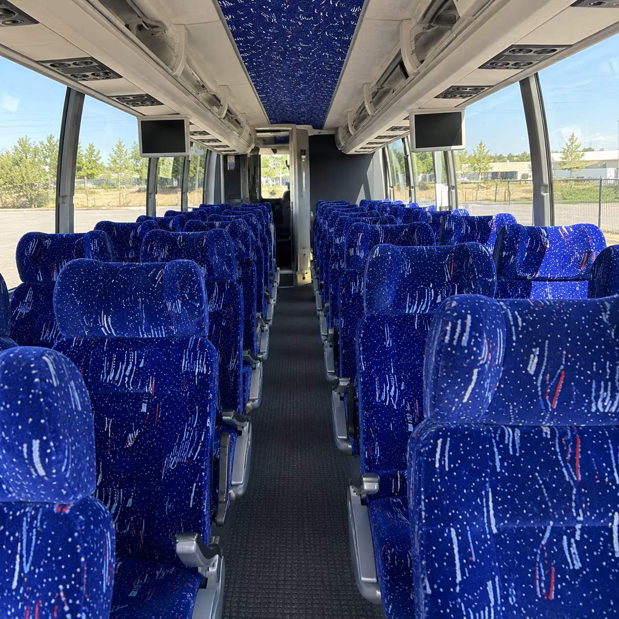 gresham 54 passenger charter bus interior