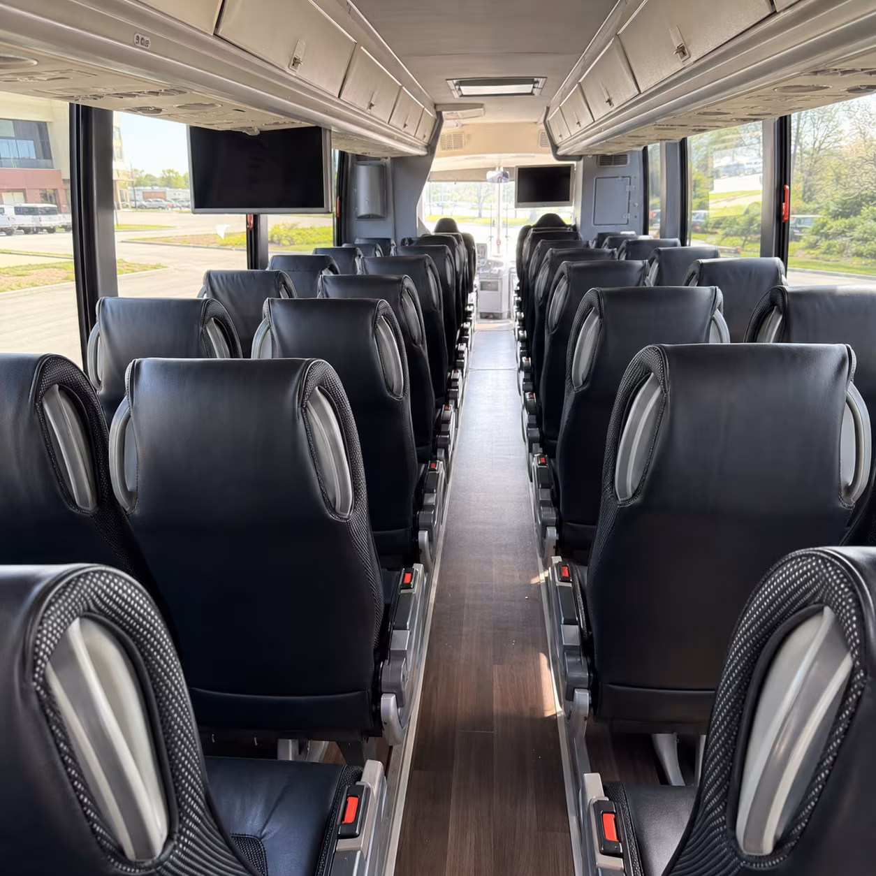 gresham 56 passenger charter bus inside
