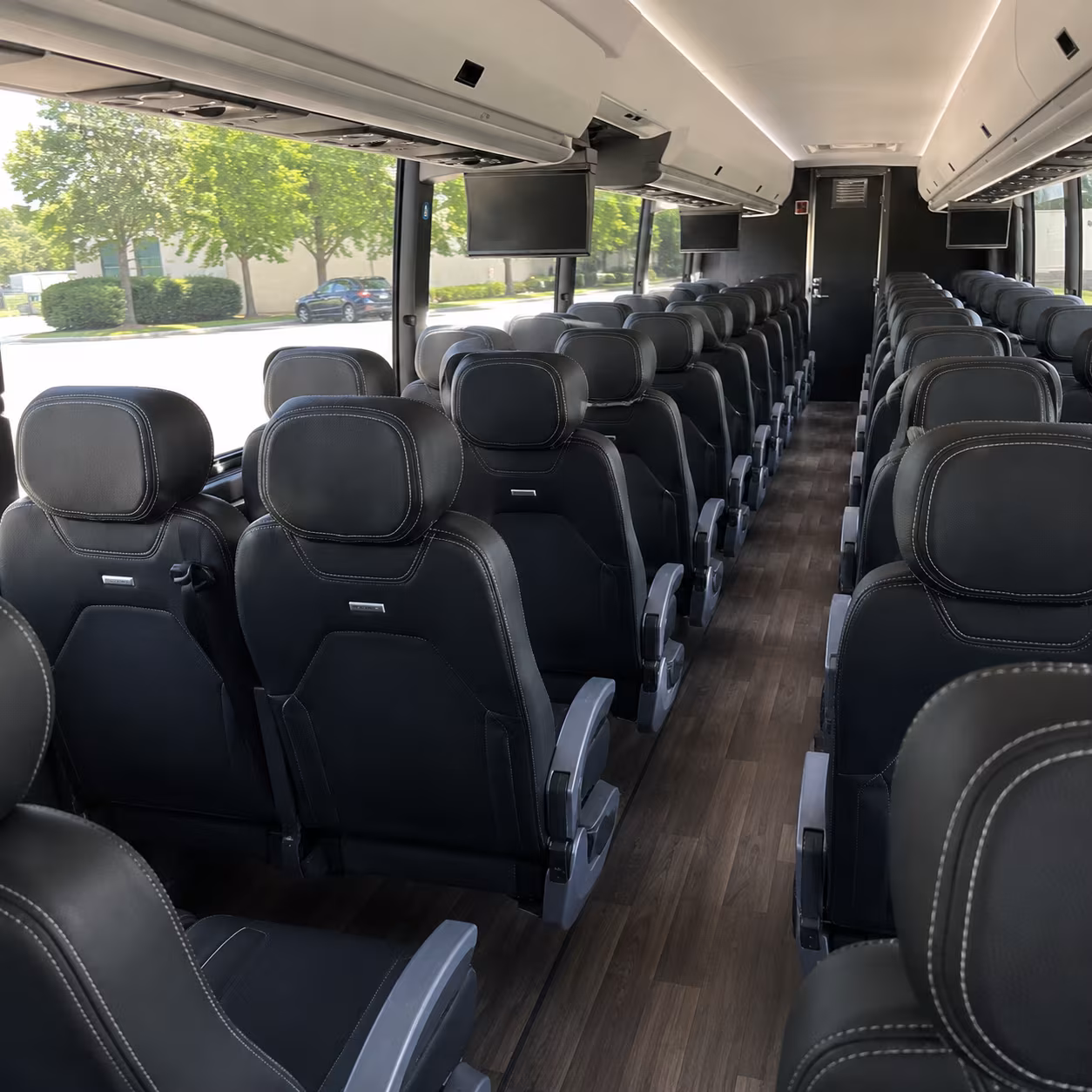 gresham 56 passenger charter bus interior